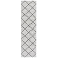 thumbnail image 1 of SAFAVIEH Courtyard Cohen Diamond Indoor/Outdoor Runner Rug, Ivory/Black, 2'3" x 8', 1 of 12