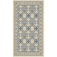thumbnail image 1 of SAFAVIEH Courtyard Colton Geometric Indoor/Outdoor Area Rug, Natural/Blue, 2' x 3'7", 1 of 6