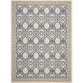 thumbnail image 1 of SAFAVIEH Courtyard Colton Geometric Indoor/Outdoor Area Rug, Natural/Blue, 8' x 11', 1 of 10