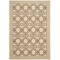 thumbnail image 1 of SAFAVIEH Courtyard Colton Geometric Indoor/Outdoor Area Rug, Natural/Brown, 5'3" x 7'7", 1 of 6