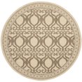 thumbnail image 1 of SAFAVIEH Courtyard Colton Geometric Indoor/Outdoor Area Rug, Natural/Brown, 6'7" x 6'7" Round, 1 of 11