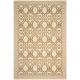 thumbnail image 1 of SAFAVIEH Courtyard Colton Geometric Indoor/Outdoor Area Rug, Natural/Olive, 6'7" x 9'6", 1 of 6
