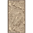 thumbnail image 1 of Safavieh Courtyard Connie Floral Indoor/Outdoor Area Rug, Natural/Chocolate, 2' x 3'7", 1 of 10