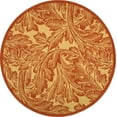 thumbnail image 1 of Safavieh Courtyard Connie Floral Indoor/Outdoor Area Rug, Natural/Terracotta, 5'3" x 5'3" Round, 1 of 10