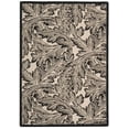 thumbnail image 1 of Safavieh Courtyard Connie Floral Indoor/Outdoor Area Rug, Sand/Black, 4' x 5'7", 1 of 11