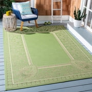 Safavieh Courtyard Cooper Botanical Indoor/Outdoor Area Rug, Olive/Natural, 2' x 3'7"