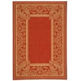 thumbnail image 1 of Safavieh Courtyard Cooper Botanical Indoor/Outdoor Area Rug, Red/Natural, 4' x 5'7", 1 of 14