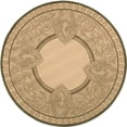 thumbnail image 1 of Safavieh Courtyard Cooper Botanical Indoor/Outdoor Area Rug, Natural/Olive, 5'3" x 5'3" Round, 1 of 10