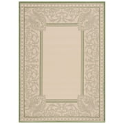 Safavieh Courtyard Cooper Botanical Indoor/Outdoor Area Rug, Natural/Olive, 5'3" x 7'7"