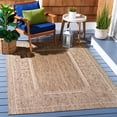 thumbnail image 1 of Safavieh Courtyard Cooper Botanical Indoor/Outdoor Area Rug, Brown/Natural, 6'7" x 9'6", 1 of 9