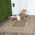 thumbnail image 1 of Safavieh Courtyard Cooper Botanical Indoor/Outdoor Area Rug, Brown/Natural, 9' x 12', 1 of 9