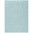 thumbnail image 1 of SAFAVIEH Courtyard Corinna Geometric Indoor/Outdoor Area Rug, Aqua/Grey, 8' x 10', 1 of 8