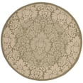 thumbnail image 1 of Safavieh Courtyard Dani Bordered Indoor/Outdoor Area Rug, Olive/Natural, 6'7" x 6'7" Round, 1 of 8