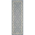 thumbnail image 1 of Safavieh Courtyard Dani Bordered Indoor/Outdoor Runner Rug, Blue/Natural, 2'3" x 10', 1 of 9