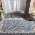 thumbnail image 1 of Safavieh Courtyard Dani Bordered Indoor/Outdoor Area Rug, Blue/Natural, 2'7" x 5', 1 of 10