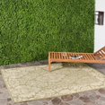 thumbnail image 1 of SAFAVIEH Courtyard Dani Damask Bordered Indoor/Outdoor Area Rug, 9' x 12', Olive/Natural, 1 of 6