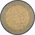 thumbnail image 1 of Safavieh Courtyard Daniel Oriental Indoor/Outdoor Area Rug, Natural/Blue, 5'3" x 5'3" Round, 1 of 10