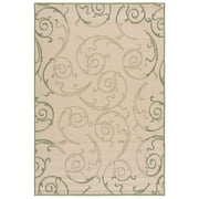 Safavieh Courtyard Daniel Oriental Indoor/Outdoor Area Rug, Natural/Olive, 5'3" x 7'7"
