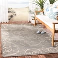 thumbnail image 1 of Safavieh Courtyard Daniel Oriental Indoor/Outdoor Area Rug, Gray/Natural, 7'10" x 7'10" Square, 1 of 9