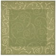 thumbnail image 1 of Safavieh Courtyard Daniel Oriental Indoor/Outdoor Area Rug, Olive/Natural, 7'10" x 7'10" Square, 1 of 11