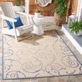 thumbnail image 1 of Safavieh Courtyard Daniel Oriental Indoor/Outdoor Area Rug, Natural/Blue, 8' x 11', 1 of 9