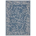 thumbnail image 1 of Safavieh Courtyard Daniel Oriental Indoor/Outdoor Area Rug, Blue/Natural, 4' x 5'7", 1 of 12