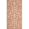 thumbnail image 1 of Safavieh Courtyard Dara Damask Indoor/Outdoor Area Rug, Terracotta/Natural, 2'7" x 5', 1 of 11