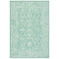 thumbnail image 1 of SAFAVIEH Courtyard Darin Botanical Indoor/Outdoor Area Rug, Green/Ivory, 6'7" x 9'6", 1 of 15