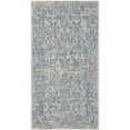 thumbnail image 1 of SAFAVIEH Courtyard Darin Botanical Indoor/Outdoor Area Rug, Grey/Navy, 2' x 3'7", 1 of 6