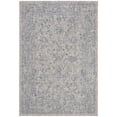 thumbnail image 1 of SAFAVIEH Courtyard Darin Botanical Indoor/Outdoor Area Rug, Grey/Navy, 4' x 5'7", 1 of 14