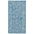 thumbnail image 1 of SAFAVIEH Courtyard Darin Botanical Indoor/Outdoor Area Rug, Navy/Ivory, 2'7" x 5', 1 of 6