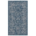 thumbnail image 1 of SAFAVIEH Courtyard Darin Botanical Indoor/Outdoor Area Rug, Navy/Ivory, 2' x 3'7", 1 of 14