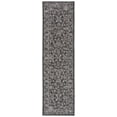 thumbnail image 1 of SAFAVIEH Courtyard Darin Botanical Indoor/Outdoor Runner Rug, Black/Ivory, 2'3" x 12', 1 of 10