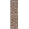 thumbnail image 1 of SAFAVIEH Courtyard Darin Botanical Indoor/Outdoor Runner Rug, Brown/Ivory, 2'3" x 10', 1 of 11