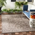thumbnail image 1 of SAFAVIEH Courtyard Darin Traditional Indoor/Outdoor Area Rug, 5'3" x 7'7", Brown/Ivory, 1 of 14