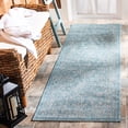 thumbnail image 1 of SAFAVIEH Courtyard Darin Traditional Indoor/Outdoor Runner, 2'3" x 6'7", Aqua/Grey, 1 of 11