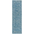 thumbnail image 1 of SAFAVIEH Courtyard Darin Traditional Indoor/Outdoor Runner, 2'3" x 6'7", Navy/Ivory, 1 of 10