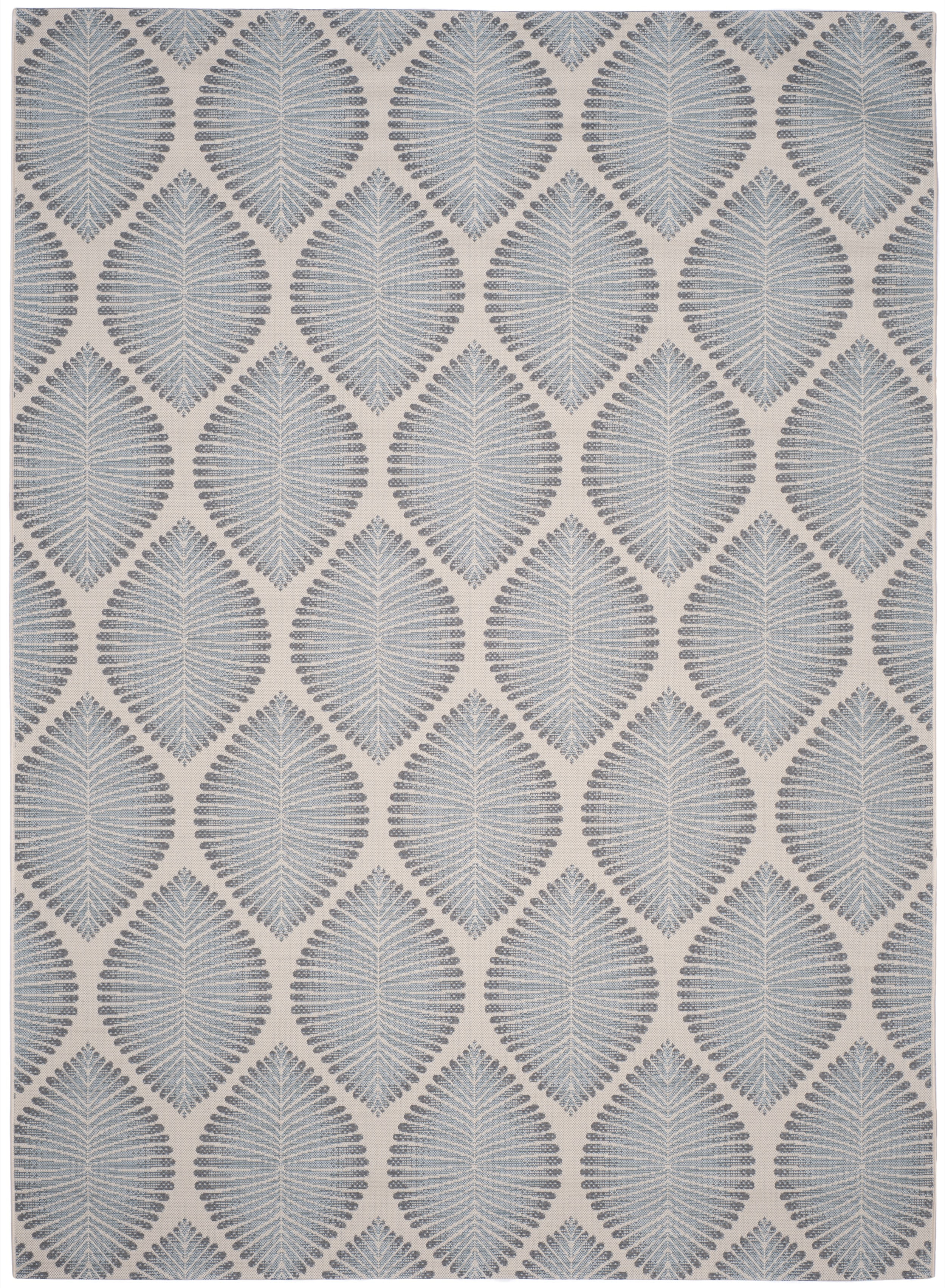 Safavieh Courtyard Deborah Geometric Indoor/Outdoor Area Rug, Beige/Anthracite, 8' x 11'