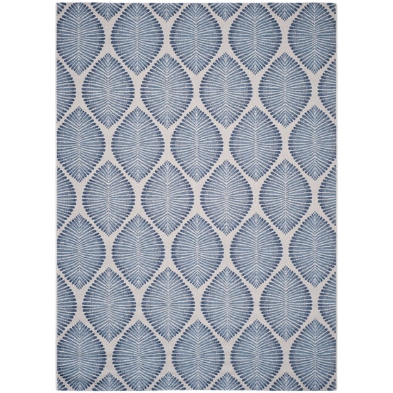 Safavieh Courtyard Deborah Geometric Indoor/Outdoor Area Rug, Beige/Navy, 8' x 11'
