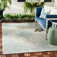 thumbnail image 1 of SAFAVIEH Courtyard Delbet Distressed Medallion Indoor/Outdoor Area Rug, 6'7" x 6'7" Square, Grey/Aqua, 1 of 8