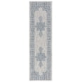 thumbnail image 1 of SAFAVIEH Courtyard Delbet Distressed Medallion Indoor/Outdoor Runner, 2'3" x 8', Grey/Navy, 1 of 10
