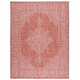 thumbnail image 1 of SAFAVIEH Courtyard Delbet Medallion Indoor/Outdoor Area Rug, Rust/Ivory, 8' x 10', 1 of 10
