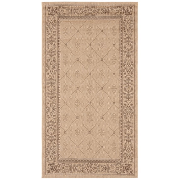 Safavieh Courtyard Derek Oriental Indoor/Outdoor Area Rug, Natural/Brown, 2'7" x 5'