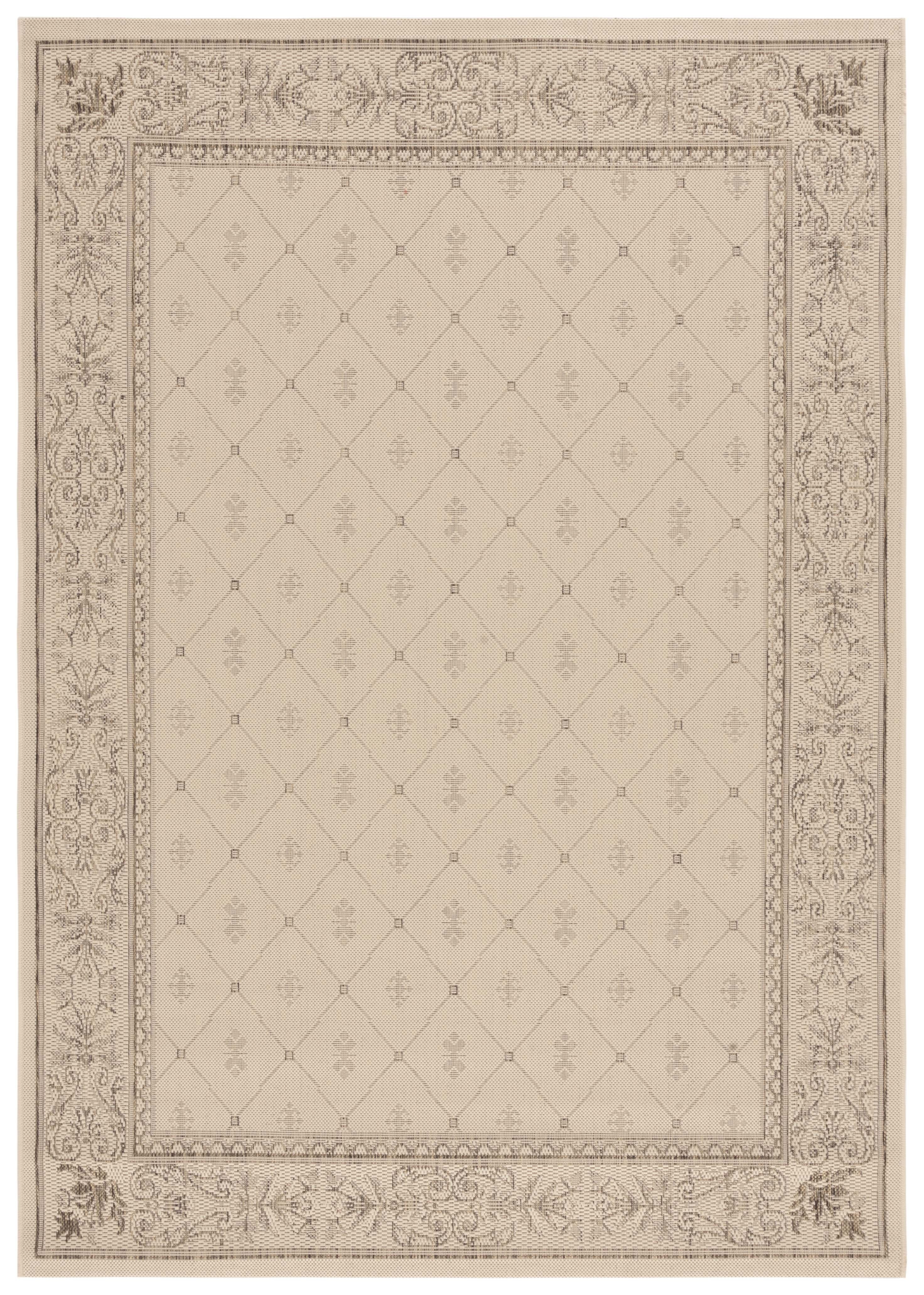 Safavieh Courtyard Derek Oriental Indoor/Outdoor Area Rug, Natural/Brown, 5'3" x 7'7"