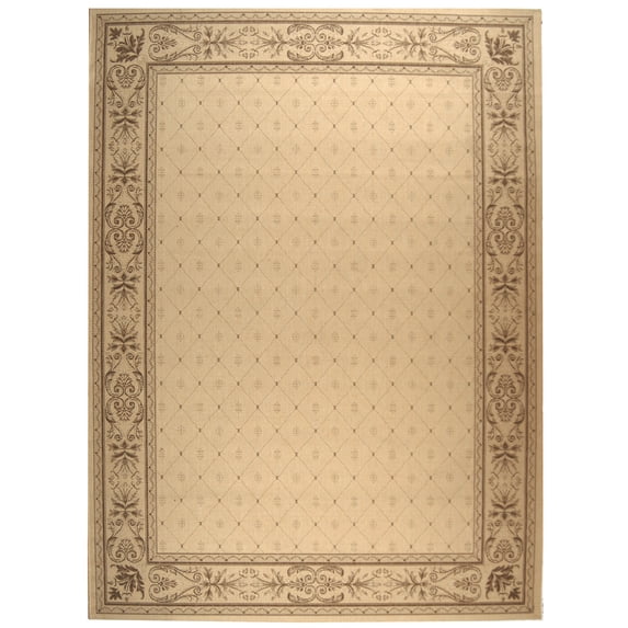 Safavieh Courtyard Derek Oriental Indoor/Outdoor Area Rug, Natural/Brown, 8' x 11'