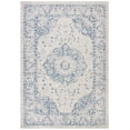 thumbnail image 1 of SAFAVIEH Courtyard Desi Traditional Indoor/Outdoor Area Rug, 9' x 12', Grey/Navy, 1 of 10