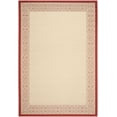 thumbnail image 1 of Safavieh Courtyard Donna Botanical Indoor/Outdoor Area Rug, Natural/Red, 6'7" x 9'6", 1 of 11
