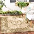 thumbnail image 1 of Safavieh Courtyard Dorian Oriental Indoor/Outdoor Area Rug, Cream/Green, 6'7" x 9'6", 1 of 10