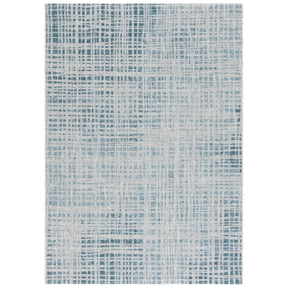 Safavieh Courtyard Eamon Abstract Indoor/Outdoor Area Rug, Gray/Blue, 5'3" x 7'7"