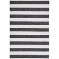 thumbnail image 1 of SAFAVIEH Courtyard Earl Striped Indoor/Outdoor Area Rug, Ivory/Black, 4' x 5'7", 1 of 13